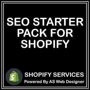 SEO Starter Pack For Shopify Small Tasks Drropshiping Print On Demand Aliexpress Shopify Website Design Store Designer