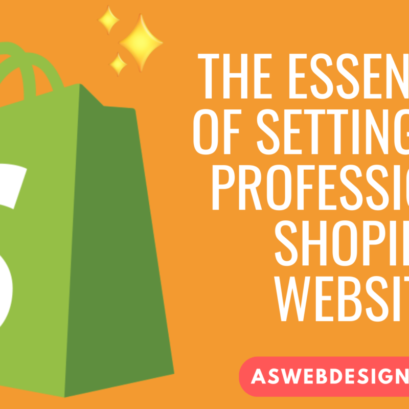 The Essentials of Setting Up a Professional Shopify Website Shopify dropshipping store design ecommerce wordpress woocommerce